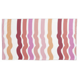 Roze strepen kussensloop