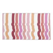 Roze strepen kussensloop (Achterkant-Links)