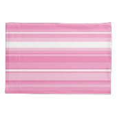 Roze strepen kussensloop (Achterkant)