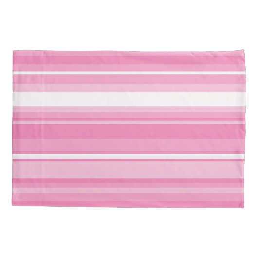 Roze strepen kussensloop (Achterkant)
