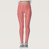 Roze strepen leggings (Voorkant)