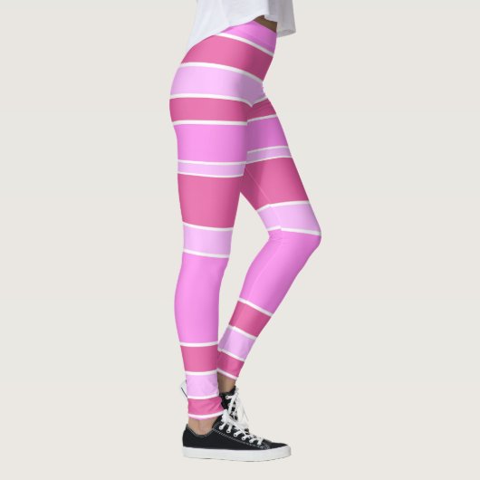 Roze strepen leggings (Rechts)