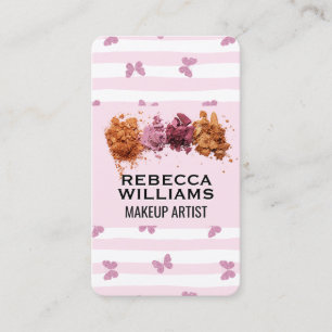 Roze Strepen   Make-up Foundation Poeder Visitekaartje