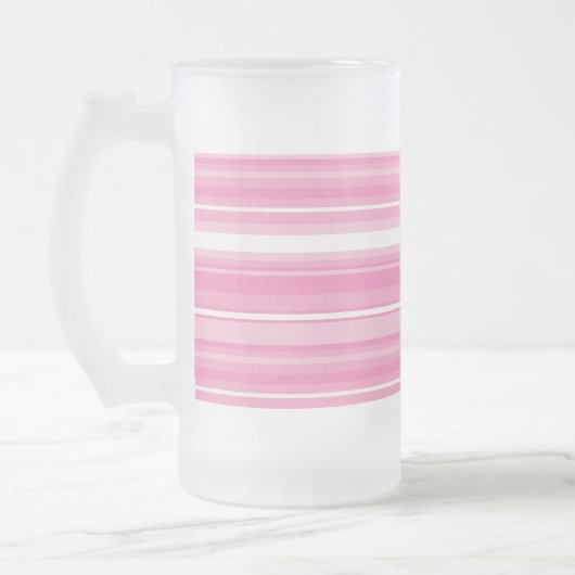 Roze strepen matglas bierpul (Links)