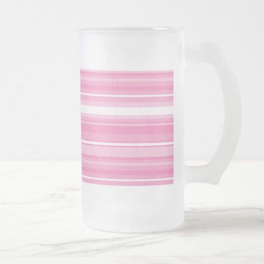 Roze strepen matglas bierpul (Rechts)