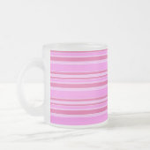 Roze strepen matglas koffiemok (Links)