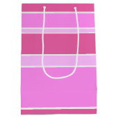 Roze strepen medium cadeauzakje (Achterkant)