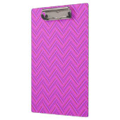 Roze strepen met dubbel weef patroon klembord (Links)