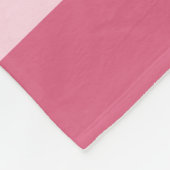 Roze Strepen met optionele aangepaste naam Fleece Deken (Hoek)