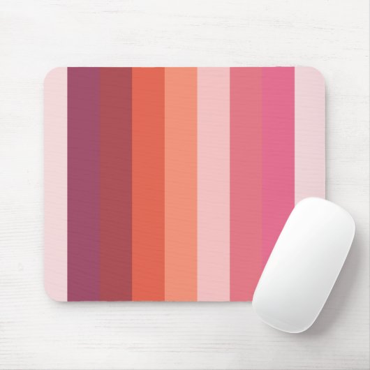 Roze strepen muismat (Met muis)