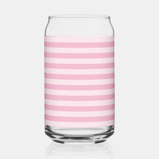 Roze Strepen Naadloos Patroon Blikvorm Glas (Voorkant)