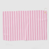 Roze Strepen Naadloos Patroon Golfhanddoek (Horizontaal)