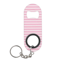 Roze strepen naadloos patroon mini flessenopener