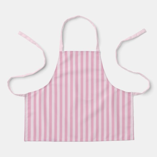 Roze Strepen Naadloos Patroon Schort (Voorkant)