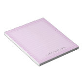 Roze strepen Notitieblok 5,5 x 6 inch (Schuin)