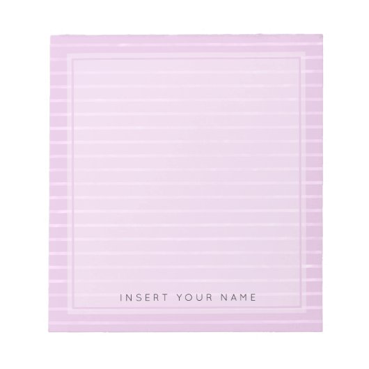 Roze strepen Notitieblok 5,5 x 6 inch (Voorkant)