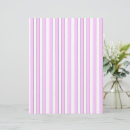 Roze strepen op wit (Staand voorkant)