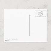 Roze strepen op wit briefkaart (Achterkant)