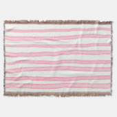 Roze strepen op wit deken (Voorkant)