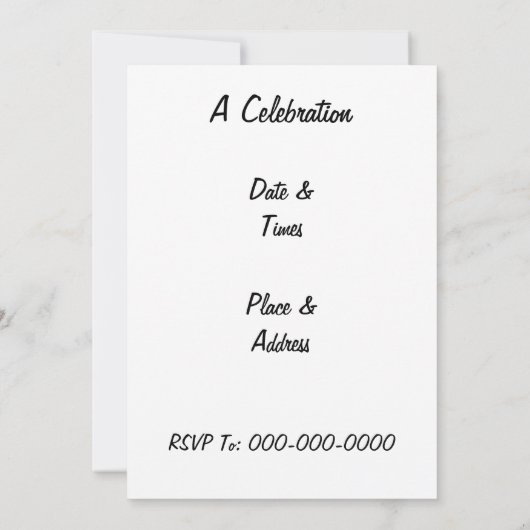 Roze strepen op wit kaart (Achterkant)