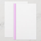Roze strepen op wit ongelinieerd briefpapier (Voorkant / Achterkant)