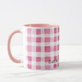 Roze Strepen Paard Boog Mok (Links)