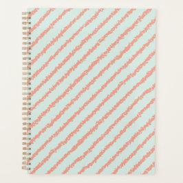  roze strepen pastblauw planner