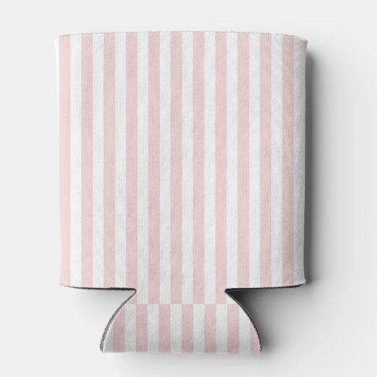 Roze Strepen Patroon Monogram Nautilsche Zeilvaart Blikjeskoeler (Achterkant)