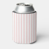 Roze Strepen Patroon Monogram Nautilsche Zeilvaart Blikjeskoeler (Blikje Achterkant)