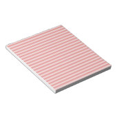 Roze Strepen Patroon Notitieblok (Schuin)