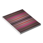 Roze strepen patroon notitieblok (Schuin)