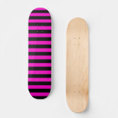 Roze strepen persoonlijk skateboard (Voorkant)