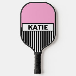 Roze strepen pickleball paddle