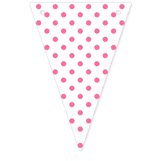 Roze Strepen & Polkadots - Party Bunting Banner (Derde vlag)