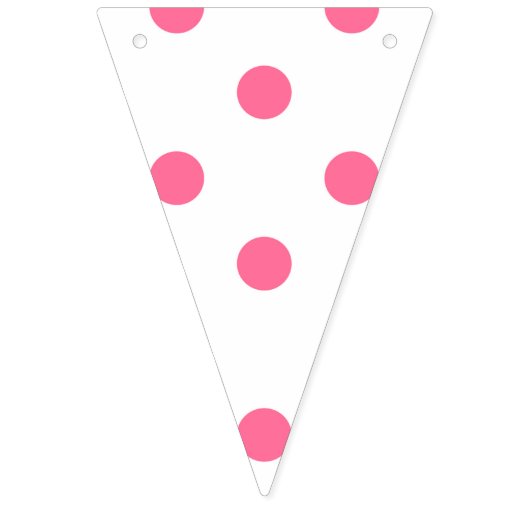 Roze Strepen & Polkadots - Party Bunting Banner (Eerste vlag)