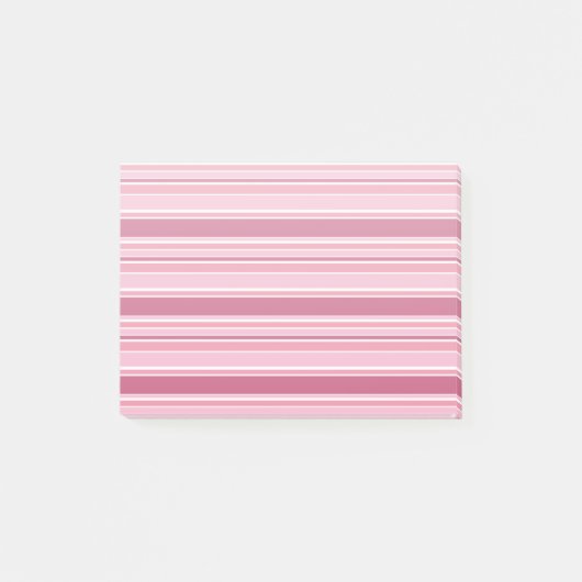 Roze strepen post-it® notes (Voorkant)