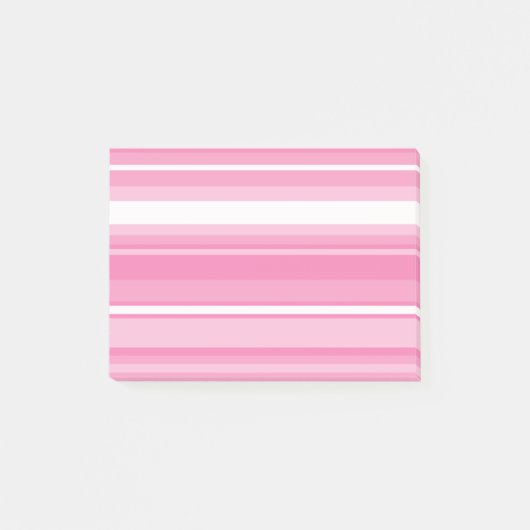 Roze strepen post-it® notes (Voorkant)