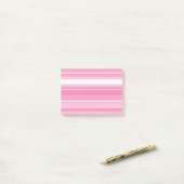 Roze strepen post-it® notes (Op bureau)