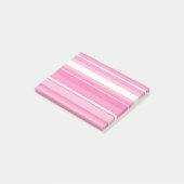 Roze strepen post-it® notes (Schuin)