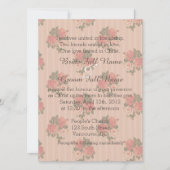 Roze strepen roos Christelijk, religieus Kaart (Voorkant)