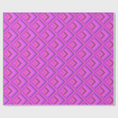 Roze strepen schaalpatroon cadeaupapier (Vlak)