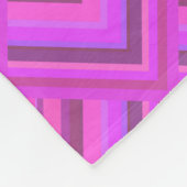 Roze strepen schaalpatroon fleece deken (Hoek)