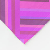 Roze strepen schaalpatroon fleece deken (Hoek)