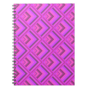 Roze strepen schaalpatroon notitieboek