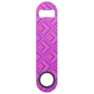 Roze strepen schaalpatroon speed flessenopener