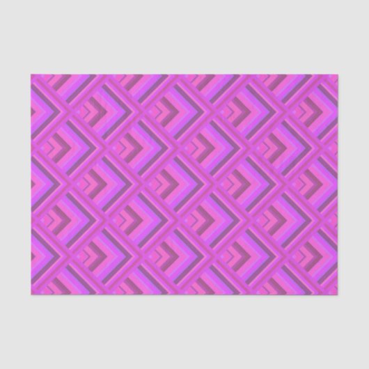 Roze strepen schaalpatroon tissuepapier (Voorkant)