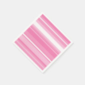 Roze strepen servet (Hoek)