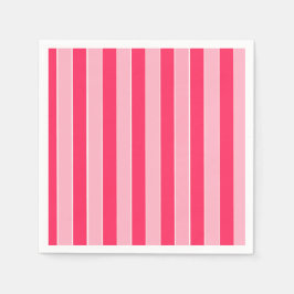Roze strepen servet