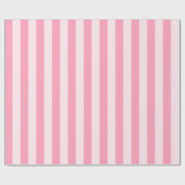 Roze Strepen Snoep Shop Wrapping Paper Cadeaupapier (Vlak)
