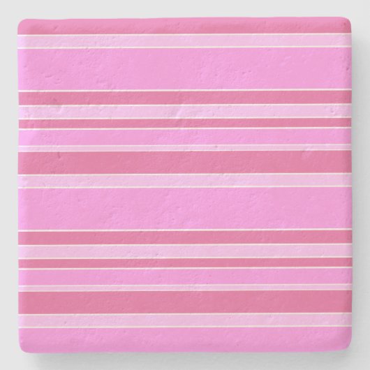 Roze strepen stenen onderzetter (Voorkant)